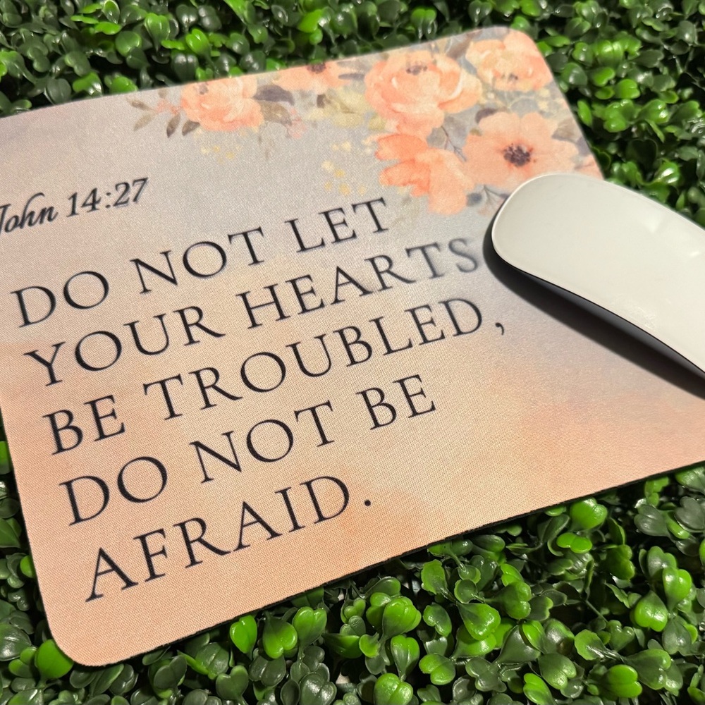 Floral Inspirational Mouse Pad